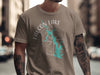 T-shirt with Falcon Lake Texas map graphic and compass design.