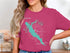 T-shirt with Lake San Pablo map and compass graphic.