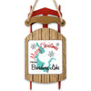 Sled ornament with "Merry Christmas From Broadway Lake" text and map graphic.