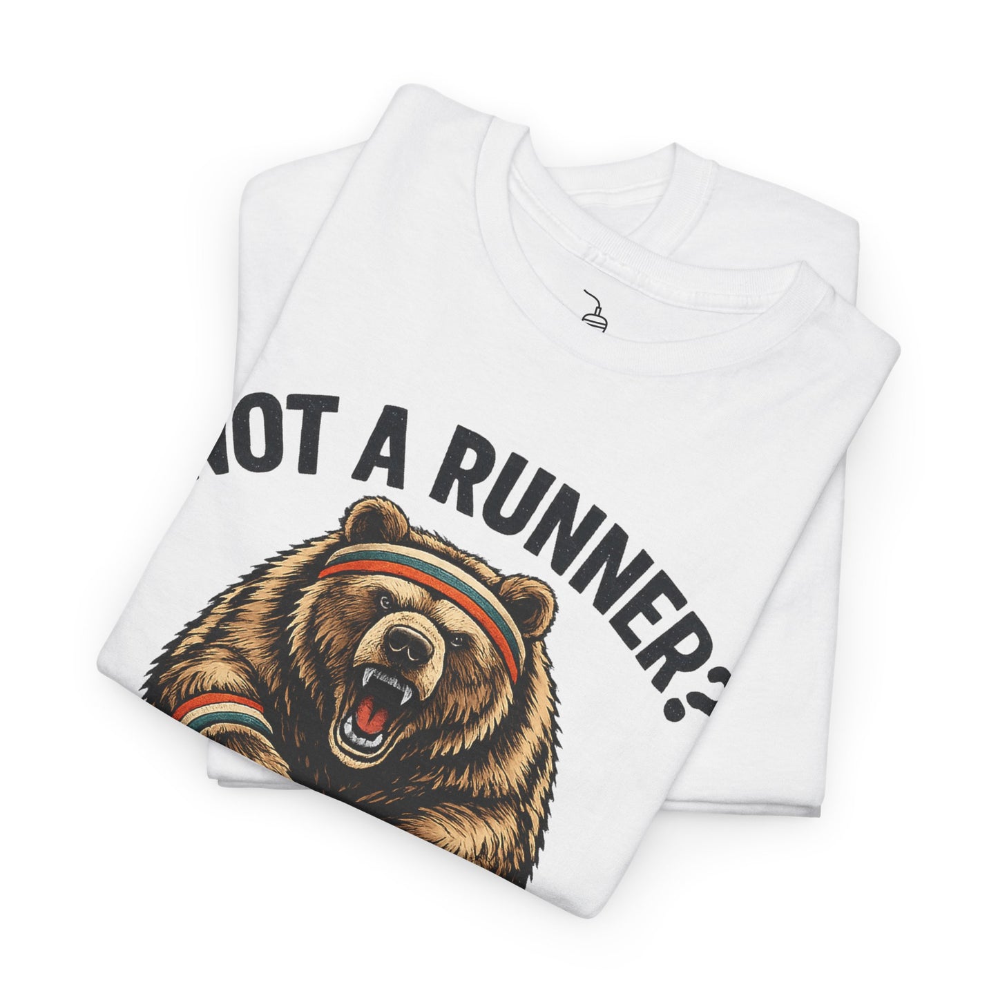 Running Shirt Kodiak Bear Not a Runner Now You Are Tee | Funny Tee for 5k and 10k Races | Walking Aerobics Workout Shirt