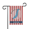 Redfish Lake Idaho flag with red and white stripes and "The Smith Family" text.