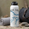 White water bottle with "STONE LAKE OKL" text and blue lake graphic.