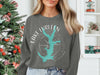 Grey sweatshirt with Lake Lurleen Alabama map and compass graphic.
