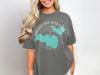 Gray t-shirt with "Brooks and Hess Lake Michigan" text and lake graphics.