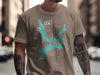 T-shirt with Kaw Lake Oklahoma map graphic and compass design.