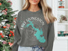 Lake Livingston Texas map graphic on a gray sweatshirt with compass.