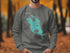 Gray sweatshirt with "Beautiful Lake Kissimmee Florida" map design.