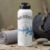 White water bottle with "MURRAY SOUTH" text and a blue compass and lake outline graphic.