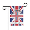 Garden flag with Union Jack, compass, Lake Windermere map, and "The Smith Family."