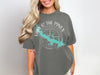 Grey t-shirt with "Lake O' The Pines Texas" and a compass rose design.