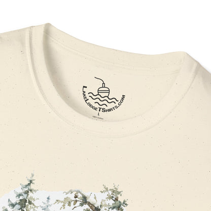 Kodiak Winter Brown Bear Fishing T-Shirt | Wildlife Salmon Catch Nature Lover Tee | Rustic Forest Animal Art Gift Shirt