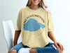 Yellow t-shirt with Lake Pontchartrain design and compass rose.