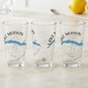 Three glasses feature "Lake Merwin Washington" with a blue lake graphic and compass.