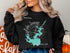 Black sweatshirt with Lake Jocassee map and compass graphic.