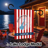 Customizable Folsom Lake California flag with "The Smith Family" text.