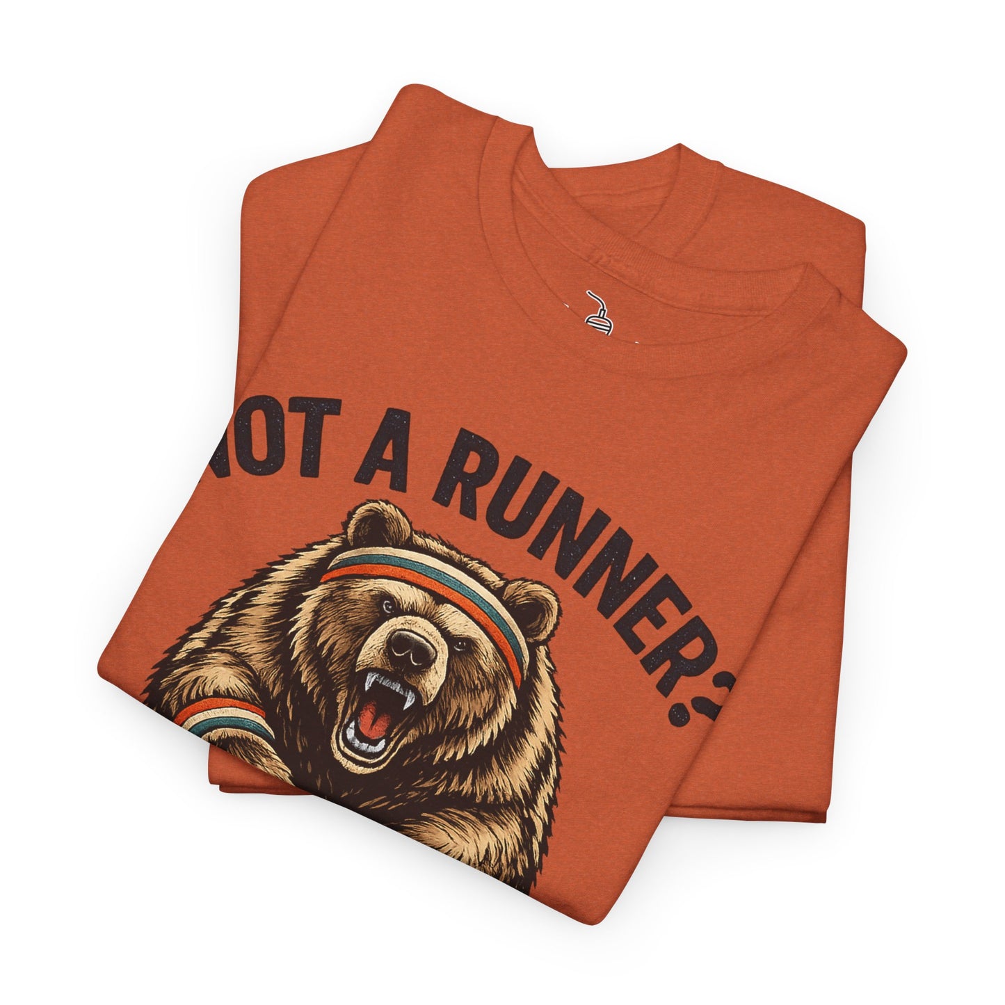 Running Shirt Kodiak Bear Not a Runner Now You Are Tee | Funny Tee for 5k and 10k Races | Walking Aerobics Workout Shirt