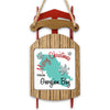Sled ornament with "Merry Christmas From Georgian Bay" and map graphic.