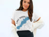 White t-shirt with Lake