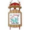 Sled ornament with "Merry Christmas from Carters Lake" text and lake silhouette.