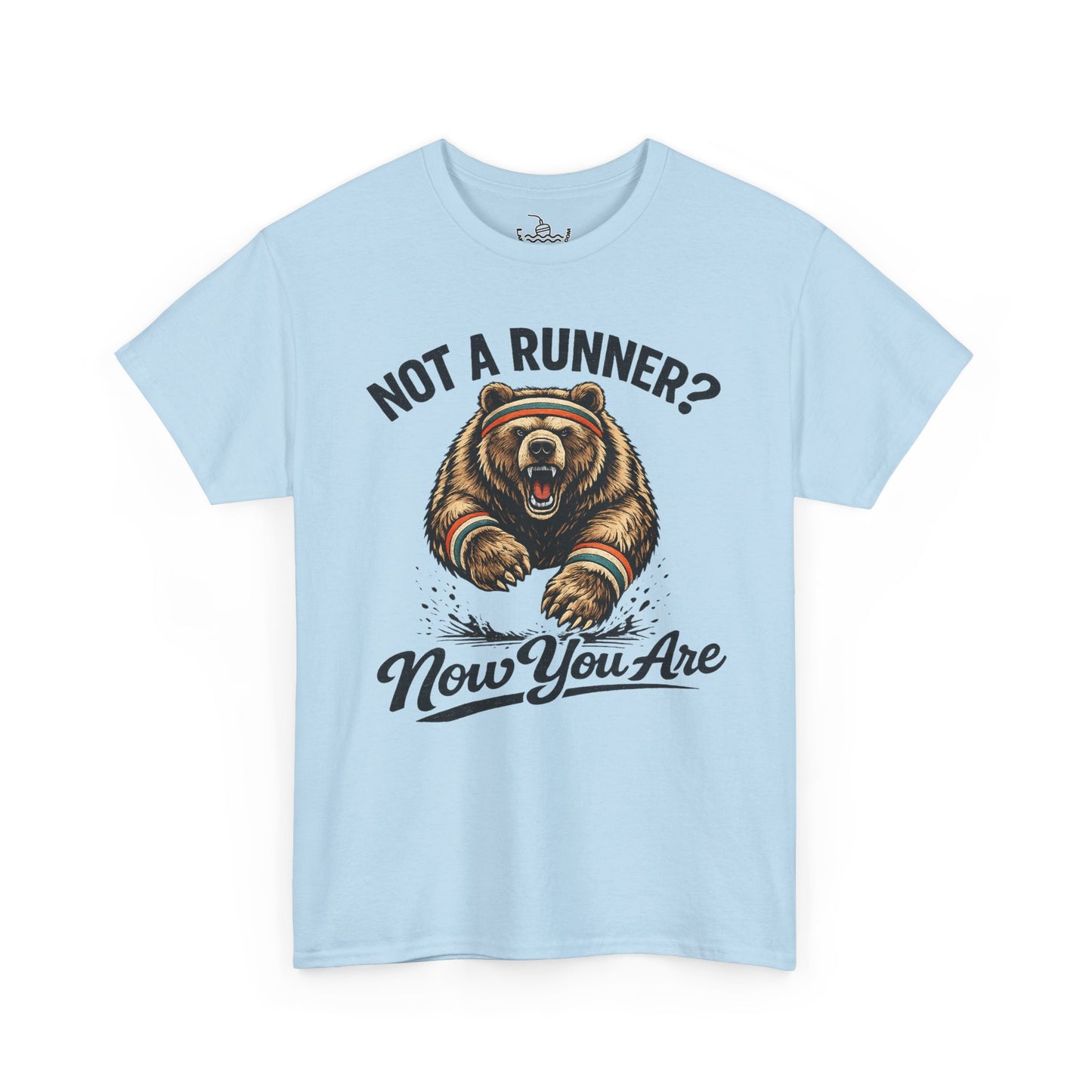 Running Shirt Kodiak Bear Not a Runner Now You Are Tee | Funny Tee for 5k and 10k Races | Walking Aerobics Workout Shirt