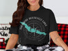 Black t-shirt with Theodore Roosevelt Lake and compass graphic, and "Arizona" text.