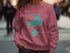 Maroon sweatshirt with "Big Chapman Lake Indiana" text and lake graphic.