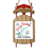 Sled ornament with "Merry Christmas from Lake Wedowee" text and snowflake graphics.