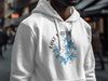 White hoodie with Lake Martin Alabama compass graphic and copyright info.