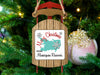 Sled ornament with "Merry Christmas" and "From Manasquan Reservoir" text.