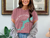Pink t-shirt with a teal map graphic of Lake Wallenpaupack, Pennsylvania.