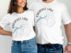 White t-shirts featuring "Cherokee Lake Tennessee" and a compass map design.