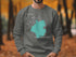 Gray sweatshirt with "Beautiful Lake Moultrie South Carolina" text and map graphic.