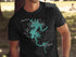 Black t-shirt with "Lake Blue Ridge Georgia" map and compass design.