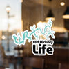 Turquoise Old Hickory Lake Life sticker.