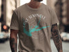 T-shirt with "Lake Seminole Georgia" text and compass graphic with lake shape.