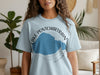 Light blue t-shirt with Lake Pontchartrain and compass design.