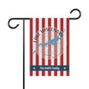 Red and white striped flag with "Lake Wisconsin" text and a lake silhouette.