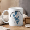 White mug with "Moosehead Lake Maine" map and compass design, steam rising.