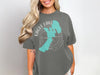 Grey t-shirt with "Eagle Lake California" text and a teal lake graphic.