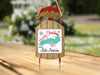 Sled ornament with "Merry Christmas from Lake America" text.