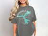Grey t-shirt with Nantahala Lake map and compass graphic and "North Carolina" text.