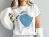 White t-shirt with graphic for Lake Mary Minnesota on compass rose.