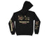 Black hoodie featuring "Chickamauga Lake Tennessee" with nautical graphics.