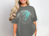 Grey t-shirt with "Lake Charleston Ontario" text and compass design.