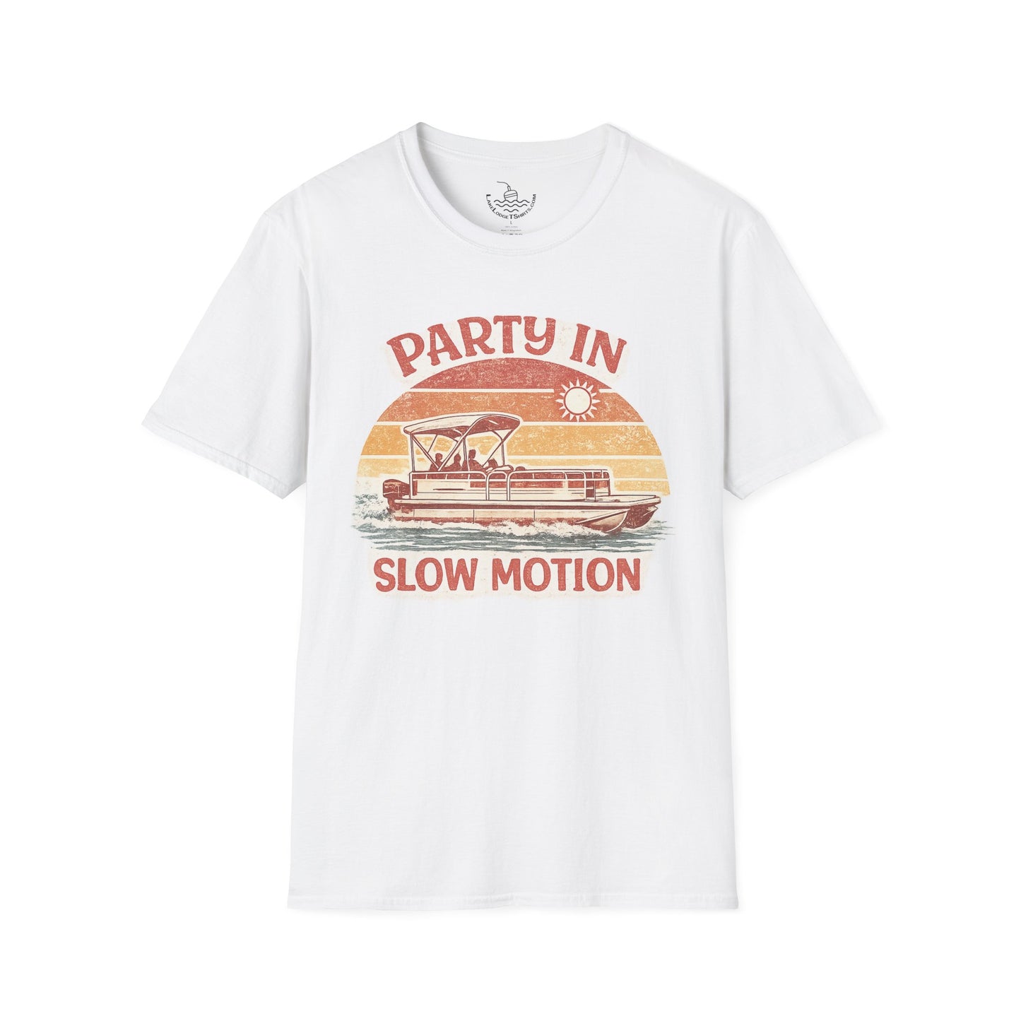 Lake Life Party in Slow Motion Motor Boatin ULTRA SOFT T-Shirt | Retro Shirt for Pontoon Boating Weekend Shirt Gift