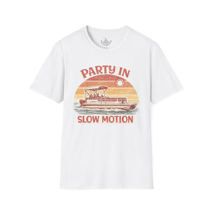 Lake Life Party in Slow Motion Motor Boatin ULTRA SOFT T-Shirt | Retro Shirt for Pontoon Boating Weekend Shirt Gift