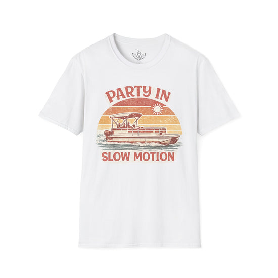 Lake Life Party in Slow Motion Motor Boatin ULTRA SOFT T-Shirt | Retro Shirt for Pontoon Boating Weekend Shirt Gift