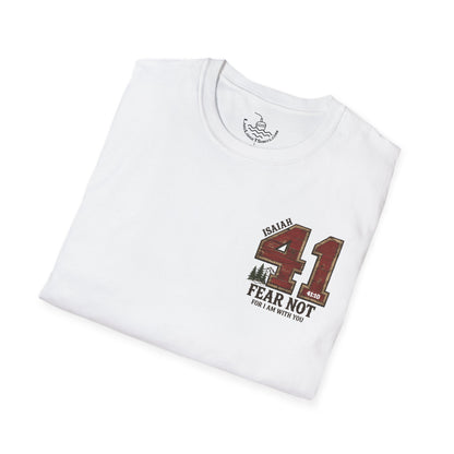 Isaiah 41:10 Fear Not For I am With You Bible Verse Scripture T-Shirt | Sports Jersey | Baptism Gift Rustic Mountain Retro