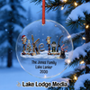Personalized Christmas ornament with "The Jones Family Lake Lanier 2030" text.