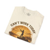 Can't Work Today My Arm Is In A Cast T-Shirt | Funny Fishing Shirt Sunset Design Gift for Anglers and Fisherman